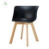 American Style Cheap Modern Wooden Legs Home Furniture Plastic Colorful Back Dining Room Chair Wooden Chair Design