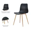 Modern Dining Chair With Metal Legs High Quality Colorful PP Seat Plastic Chair