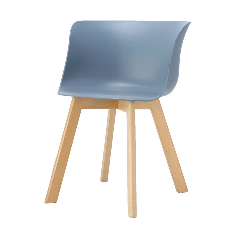 American Style Cheap Modern Wooden Legs Home Furniture Plastic Colorful Back Dining Room Chair Wooden Chair Design