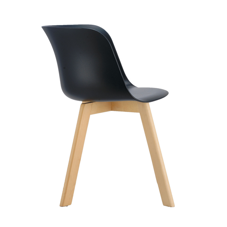 American Style Cheap Modern Wooden Legs Home Furniture Plastic Colorful Back Dining Room Chair Wooden Chair Design