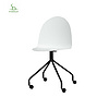 High Quality Simple Modern Home Furniture Colorful Dining Room Chair With Metal Leg On Wheels