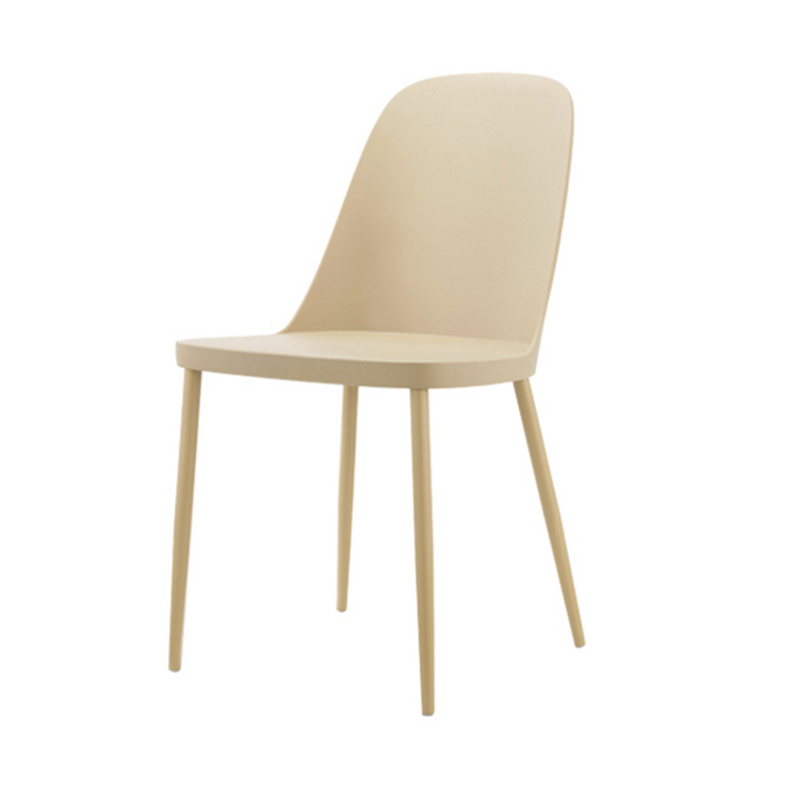 China Factory Home Furniture modern design stackable plastic colored chair DIning Room pp seat plastic dining chairs