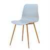 Modern Dining Chair With Metal Legs High Quality Colorful PP Seat Plastic Chair