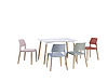 simple plastic dinning chair 8086