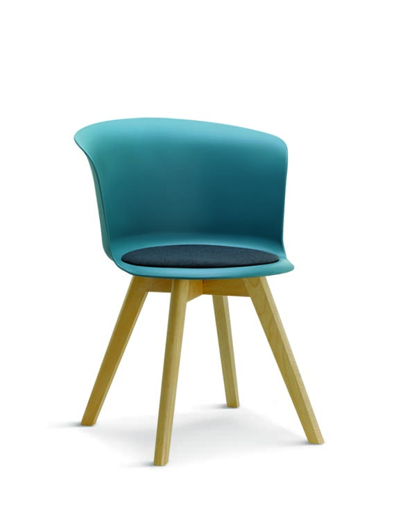 Simple plastic dinning chair 8322