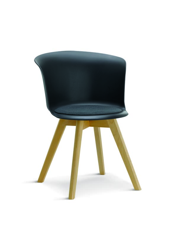 Simple plastic dinning chair 8322