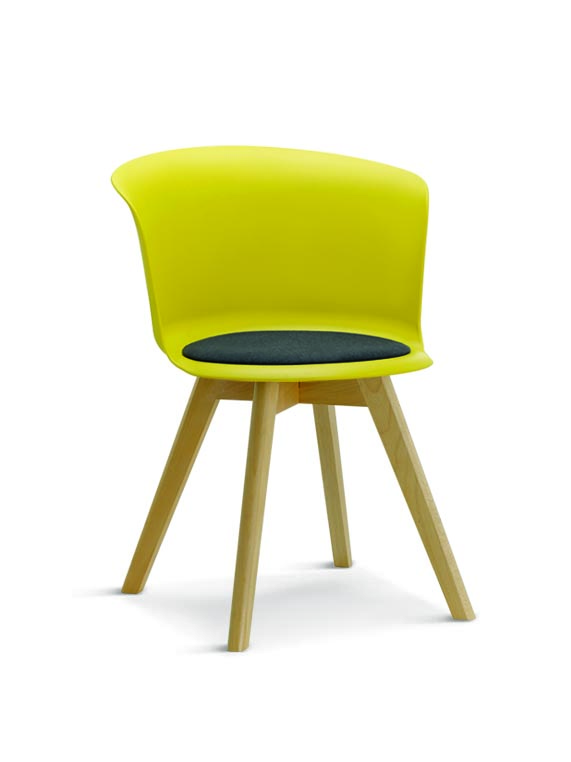 Simple plastic dinning chair 8322