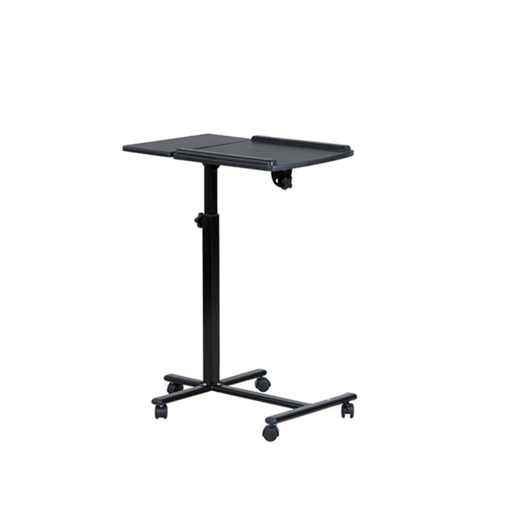 2019 New Design Simple Mobile Flip Top Computer Desk with Wheels