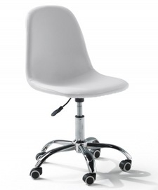 White Minimalist Office Dining Chair