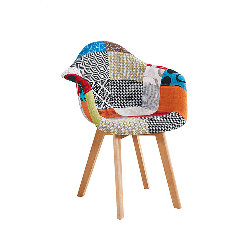 Patchwork fabric chair