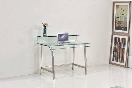 GLASS HOME FURNTIURE--F-650 COMPUTER DESK  F-650