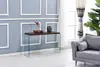 GLASS AND MDF  CONSOLE TABLE