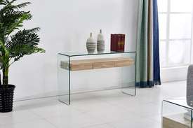 GLASS CONSOLE TABLE LIVING ROOM F-GW709