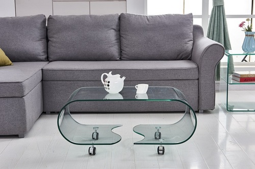 LIVING ROOM GLASS COFFEE TABLE  F-C606