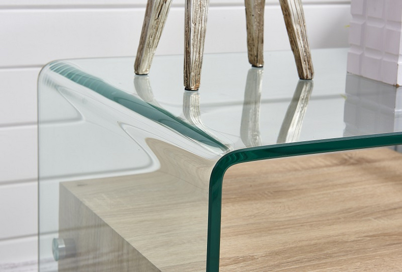 Glass End Table side table with drawer F-GW608