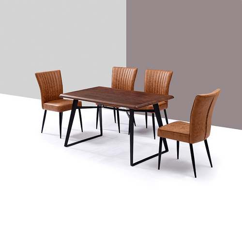 MDF top with veneer dining table