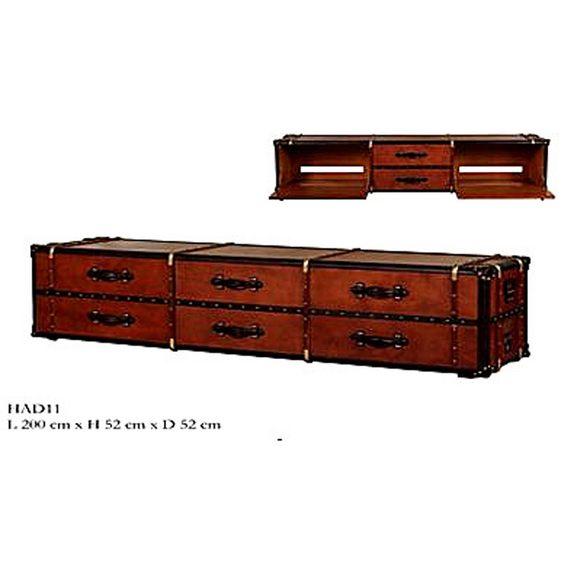 JK0653 leather TV stand and bed end cabinet