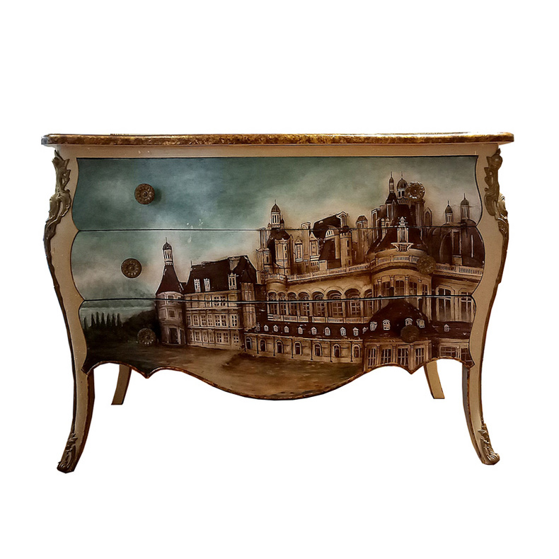 DUB12 European colored drawing sideboard