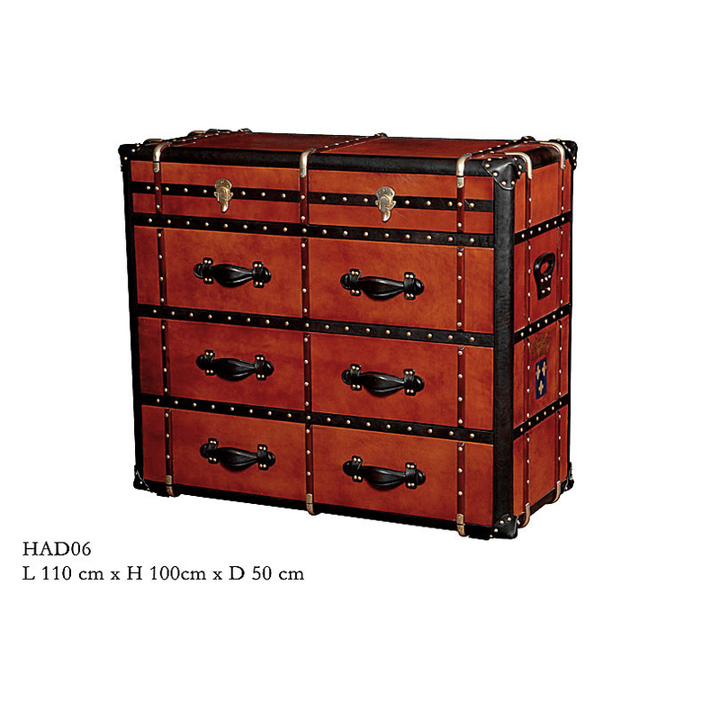 JK0593 leather drawers cabinet