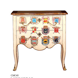 JK0552 European  colored drawing two drawer cabinet