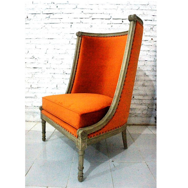 CHA-17-11 court style high back sofa chair