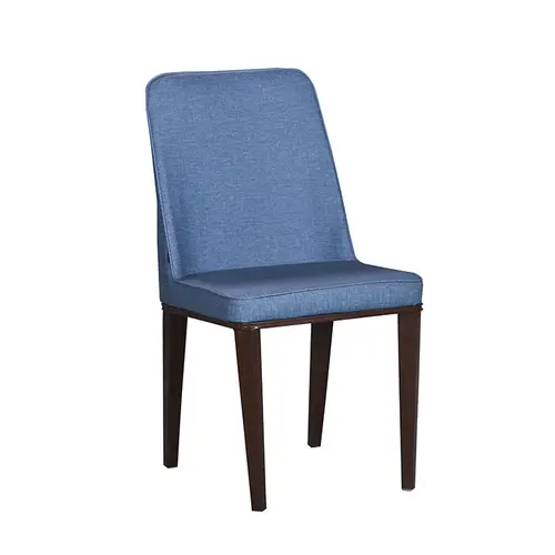 wholesale metal frame blue yellow white leather upholstered dinning room chairs