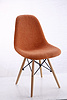 fabric surface with wood legs dining chair