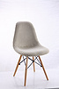 fabric surface with wood legs dining chair