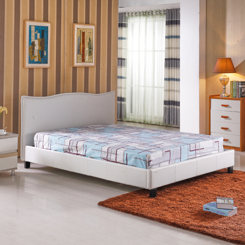 bed frame Europen Beige leather