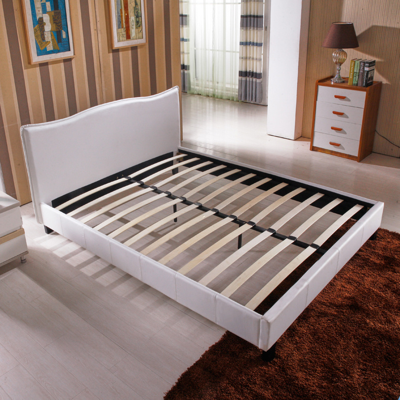 bed frame Europen Beige leather