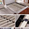 leather bed Fashion White