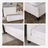 bed frame Mordern  white PU leather