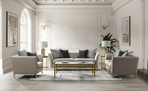 FABRIC SOFA SET-KS8950
