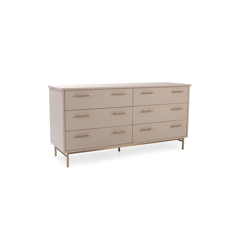 Munro 6-Drawer Leather Dresser 230-109342