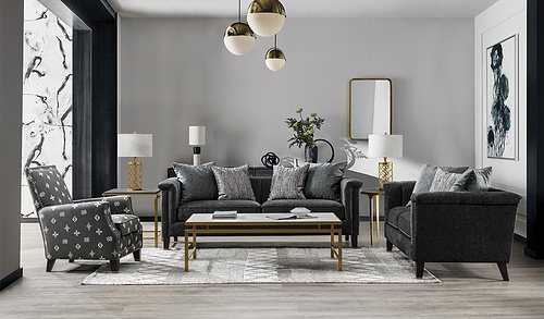 FABRIC SOFA SET-KS8953
