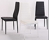 high back leather chair black upholstered dining chair