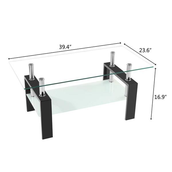 cafe bar furniture leisure metal leg  glass coffee table