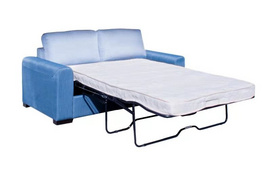 Bi-fold sofa bed mechanism