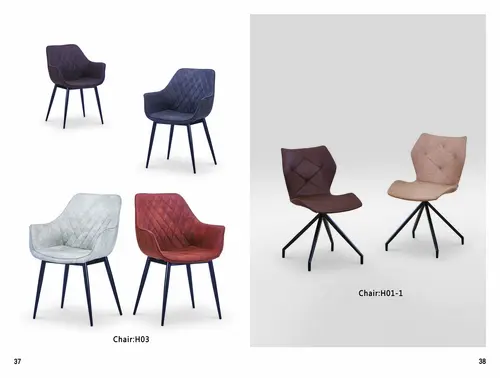 Modern PU/Fabric Dining Chair  H03 H01-1