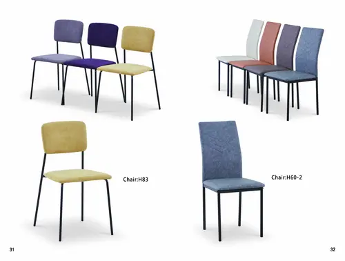 Modern PU/Fabric Dining Chair  H83 H60-2