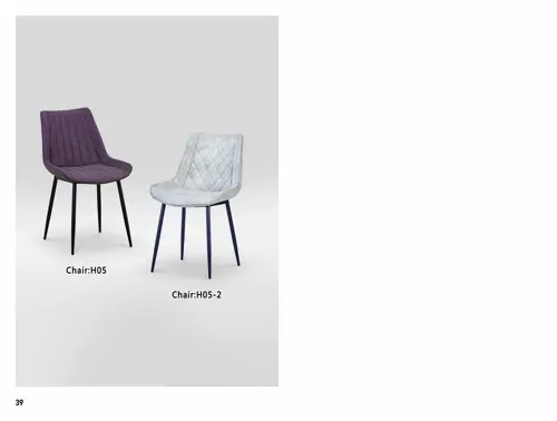 Modern PU/Fabric Dining Chair H05 H05-2