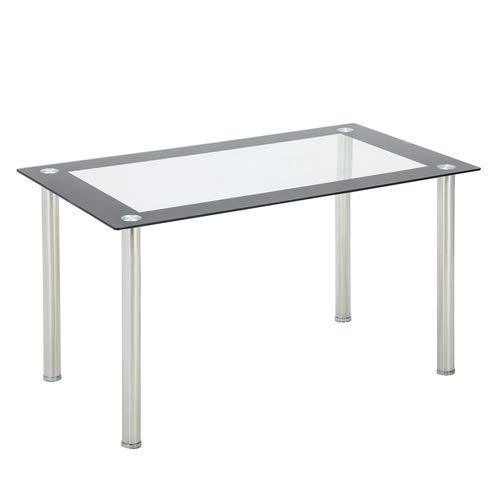 modern style furniture glass top home kitchen dining room table