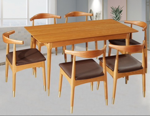 Minimalist Style Wood Dining Table