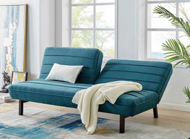 Modern Minimalist Blue Sofa Bed - 502880 - V2