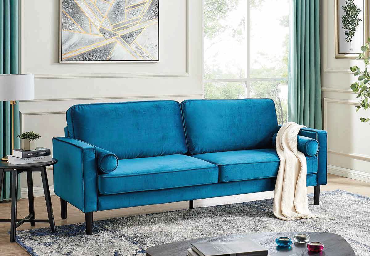 Blue Minimalist Exquisite Sofa Bed- 502810