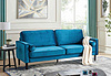 Blue Minimalist Exquisite Sofa Bed- 502810