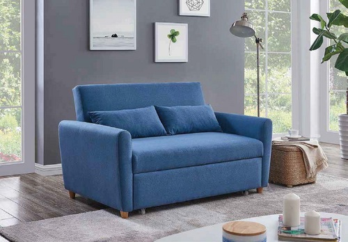 Blue Fabric Sofa Bed - 502390