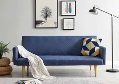 Blue Exquisite Comfortable Sofa Bed- 502610