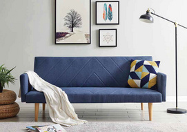 Blue Exquisite Comfortable Sofa Bed- 502610