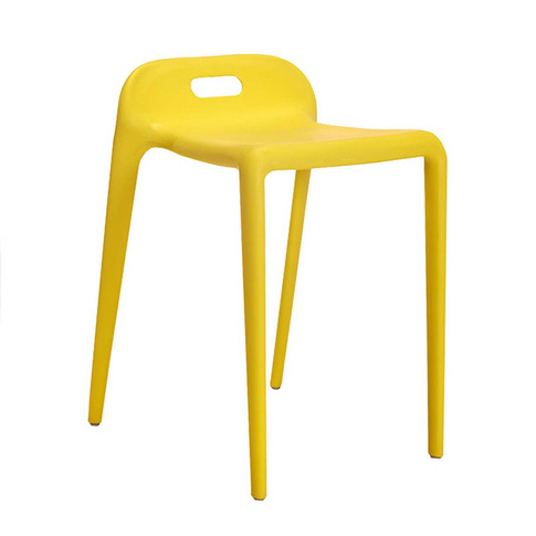 modern cheap small yellow plastic dining chair for sale
